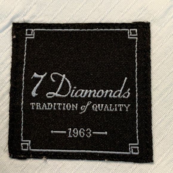 7 Diamonds Nordstrom Blue Shirt Size M Mens Button Casual 2467 GUC Long Sleeve - Picture 10 of 11